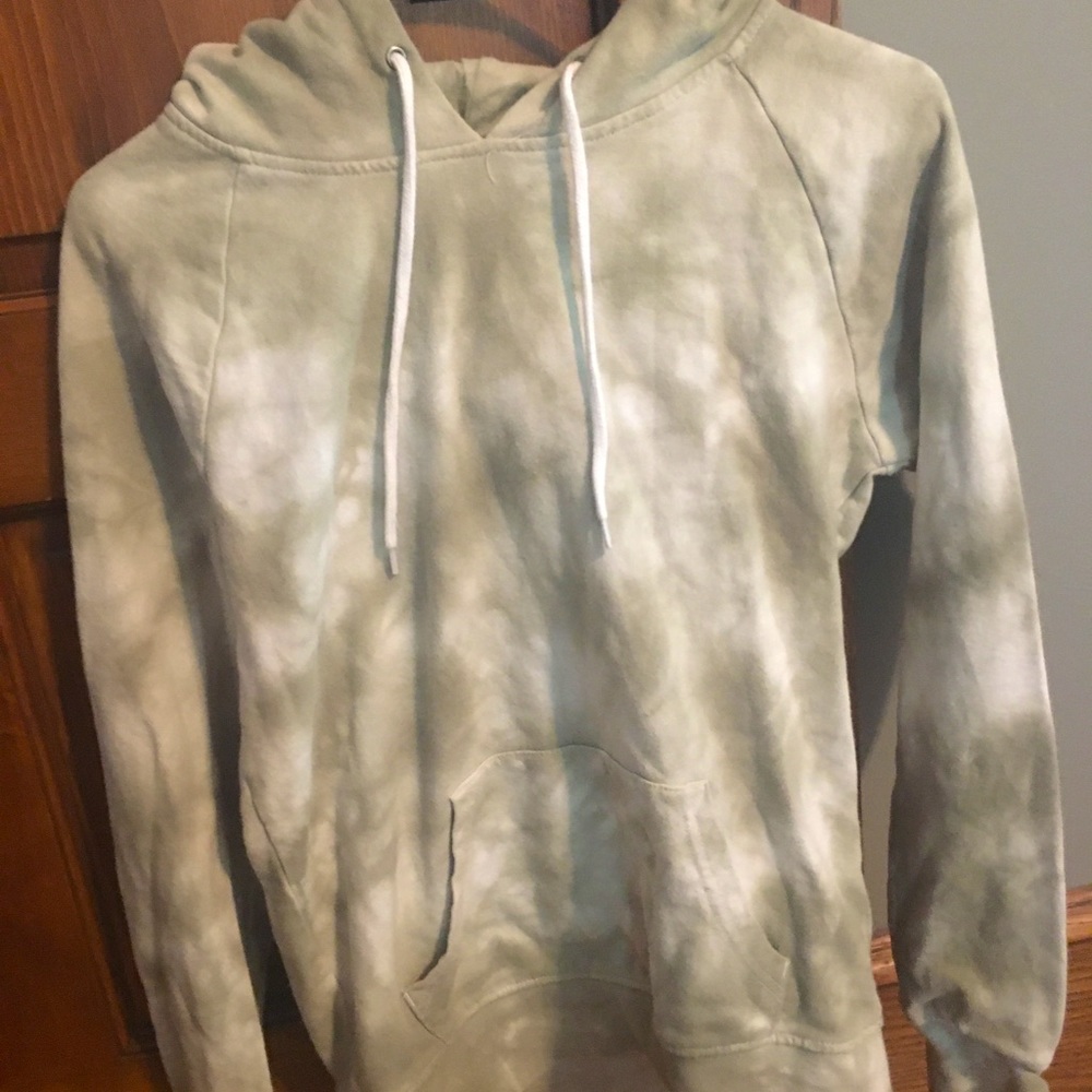 Green Tie-Dye Hoodie!